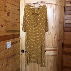 Suzanne Betro maxi dress with bell sleeves